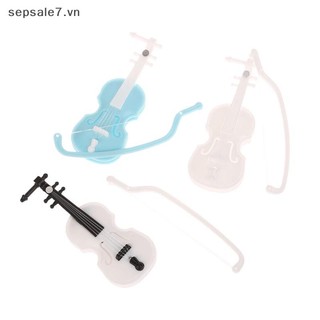[-d] Mô phỏng vĩ cầm thu nhỏ Violin Handmade Để bàn Trang trí đàn violin Phụ kiện nhà búp bê không mùi {vn}