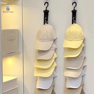 < Beartwo > Dụng cụ sắp xếp lưu trữ bóng chày với tám kẹp Giá đỡ nắp treo tường Tủ quần áo Sắp xếp lưu trữ Mũ Móc treo đẹp