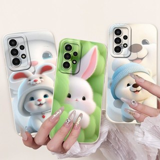 Dành Cho Samsung Galaxy Galaxy A32 4G 5G Ốp Lưng SM-A325F SM-A326B Vỏ Chống Sốc Dễ Thương Gấu Trúc Thỏ Ốp Điện Thoại Cho Samsung A32 A 32 Vỏ