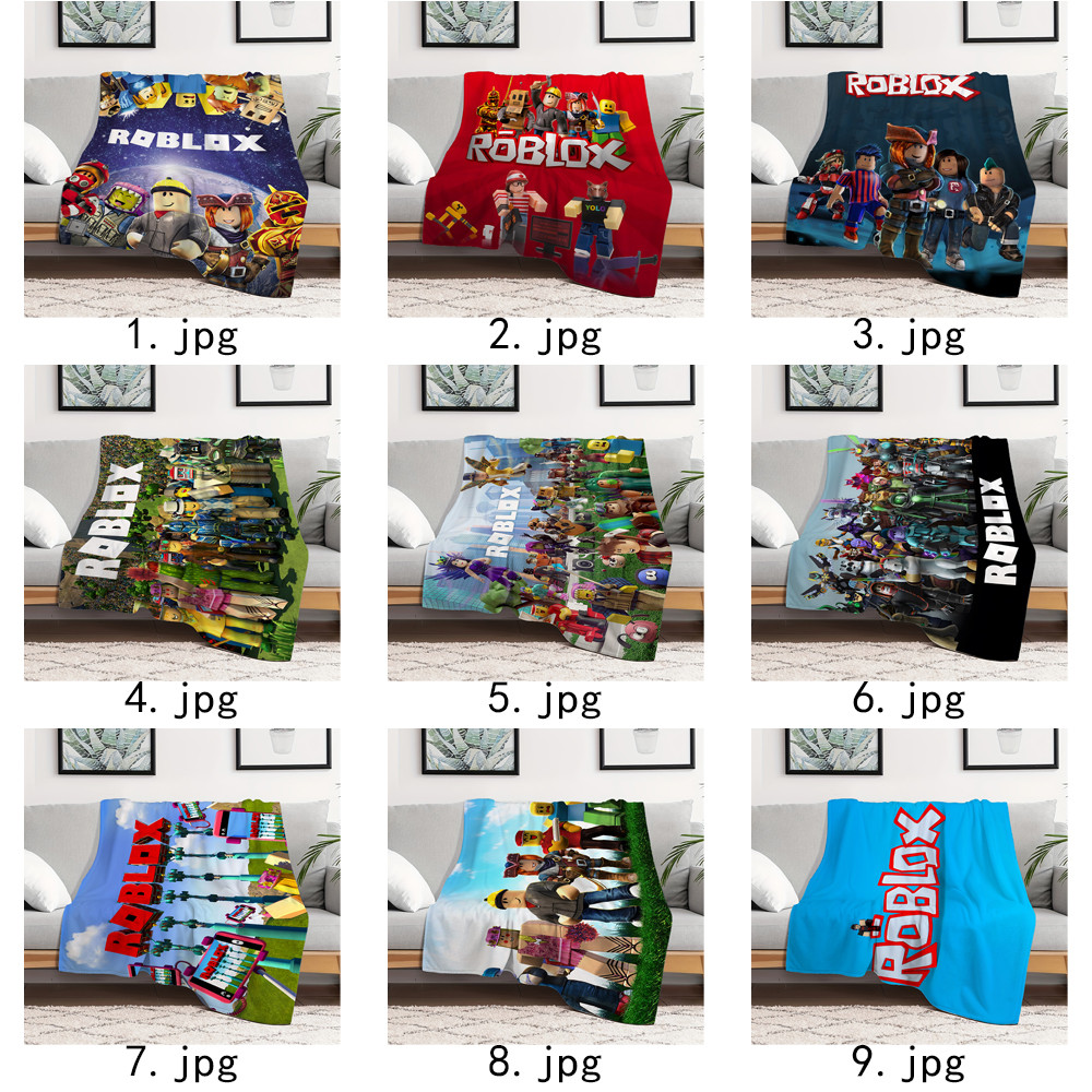 Chăn Flannel Roblox Một Mặt In Flannel Chăn Điều Hòa Không Khí Chăn