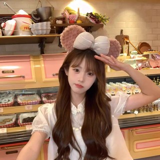 Nơ Băng Đô Đầu Nữ Băng Đô Dễ Thương Shirley Rose Sang Trọng Rửa Mặt Mũ Công Viên Giải Trí Ảnh Phụ Kiện 12.18