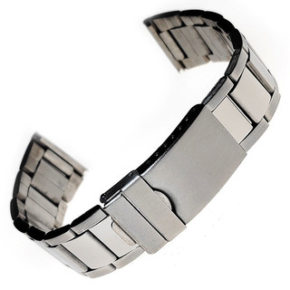 Dây đồng hồ thép không gỉ 12-24mm cho nam nữ, vòng tay kim loại, tương thích đồng hồ cơ/thạch anh