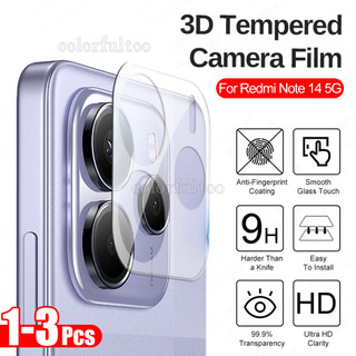 Redmi Note 14 5G Phim Bảo Vệ Camera Cho Xiaomi Redmi Note 14 Pro Plus 14Pro + Note14 4G 5G 2025 3D Cong HD Full Cover Camera Kính Cường Lực Bảo Vệ Màn Hình Mặt Sau Ống Kính Phim