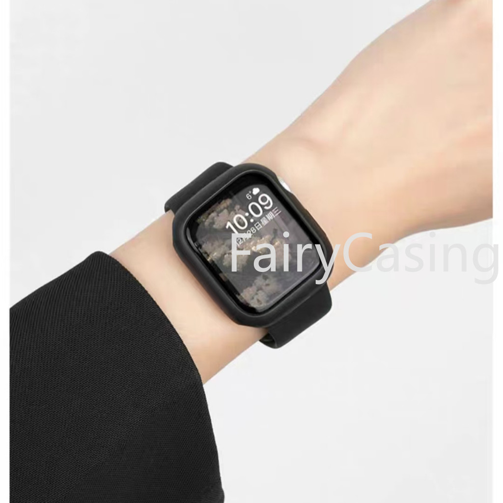 Ốp lưng silicon mềm trong suốt S11 S11 cho Apple Watch 46mm 42mm Series 10 9 8 7 6 SE 5 4 3 Bảo vệ cản trước cho iwatch Ultra 2 49mm 45mm 41mm 44mm 38 40mm