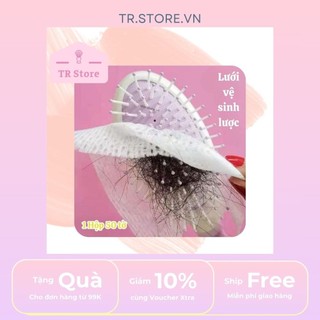 Lưới phủ lược gỡ rối Nhật Bản - Ngăn tóc rụng bám dính, vệ sinh lược sạch sẽ