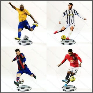 GC9 World Cup Ngôi Sao Bóng Đá Ronaldo Beckham Messi Mbappé Haaland Nhân Vật Hành Động Acrylic Mô Hình Đồ Chơi Bàn Đứng Nhà De