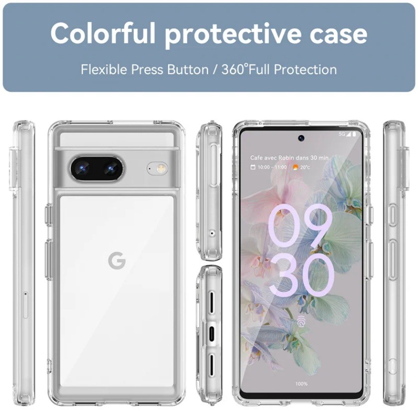 Dành Cho Google Pixel 7 Ốp Lưng Google Pixel 7 Capa Ốp Lưng Chống Sốc Trong Suốt Nhiều Màu Fundas Google Pixel 7 8 Pro 7A