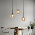 Đèn Treo Thủy Tinh Nhật Bản Cổ Điển, Đèn Chùm Cổ Điển Bằng Đồng Thau Led Đèn Trần Thả Cho Đảo Bếp, Phòng Ngủ, Phòng Khách, Bàn Ăn, Quầy Bar — ảnh 5