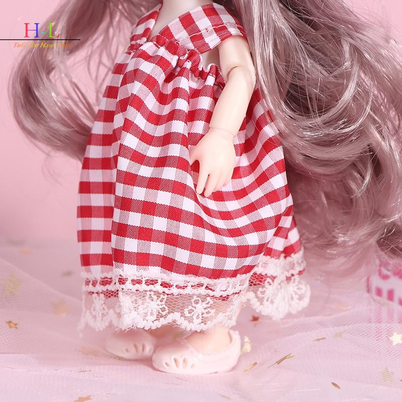 [XZNZMM] Búp bê bé gái 17 cm mới với 13 khớp di động 3D Mắt to cho bé gái DIY LMWU