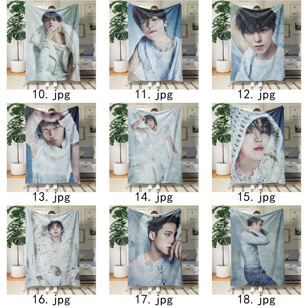 SEVENTEEN 'HAPPY BURSTDAY 'Chăn Flannel In một mặt Chăn Flannel Điều hòa không khí Chăn