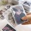 Hộp lưu trữ bằng nhựa trong suốt mới Photocards Hộp lưu trữ thẻ nhỏ Hộp sắp xếp để bàn Hộp phân loại Văn phòng phẩm VN