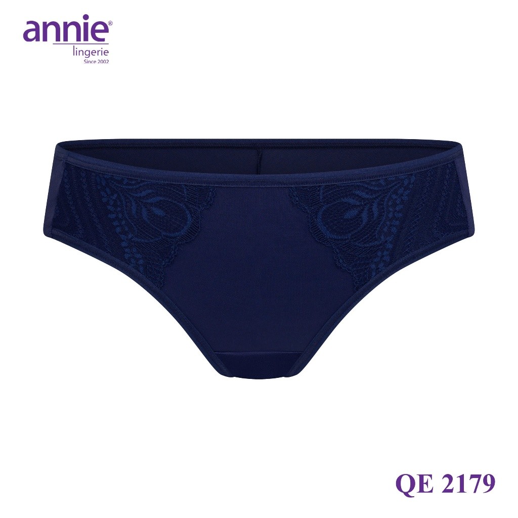 Combo 5 quần lót nữ không viền sau annie QE 2179 không vết hằn, co giãn 4 chiều, lưng thấp có ren