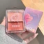 AFTEROF Makeup Rouge, Kem má hồng chống thấm nước, Kem dưỡng ẩm lâu trôi tự nhiên 2 màu Phấn má hồng có độ bóng cao Trang điểm mặt mỹ phẩm