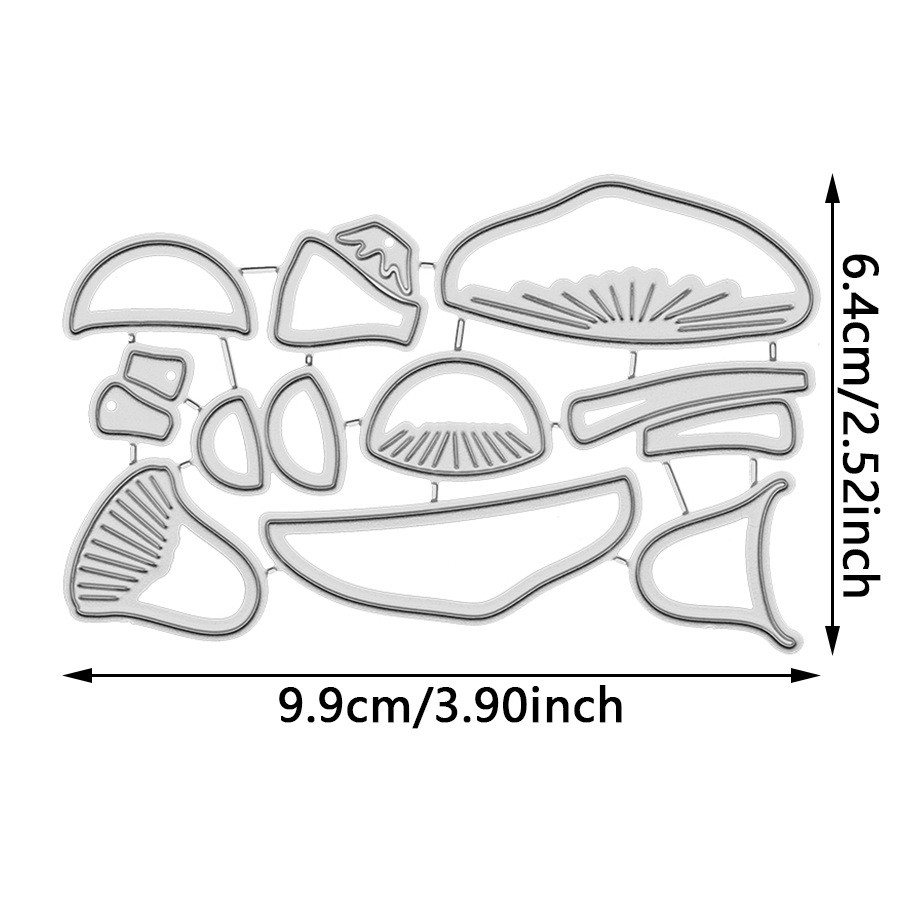 Bộ dụng cụ cắt nấm scrapbook - Khuôn cắt DIY bằng thép carbon Khuôn dập nổi và tạo hoa văn trang trí nghệ thuật giấy
