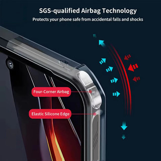 Ốp Điện Thoại Cho ZTE Nubia Neo 3 5G Z2464N Ốp Lưng Màu Đen Chống Rơi Điện Thoại Acrylic Bảo Vệ Toàn Diện