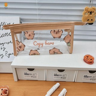 Hộp đựng bút chì văn phòng phẩm dễ thương Girly có in Capybara Hộp đựng bút chì sáng tạo Thích hợp cho bé gái Học sinh Quà tặng