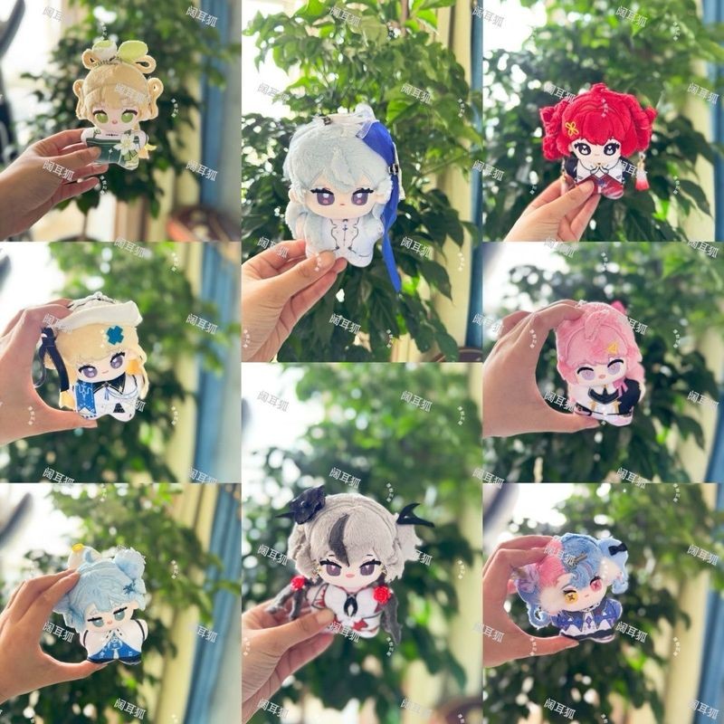 Game Wuthering Waves Plush Keychain Cute Girl Doll Pendant 10CM Mini Doll Anime Stuffed Toy