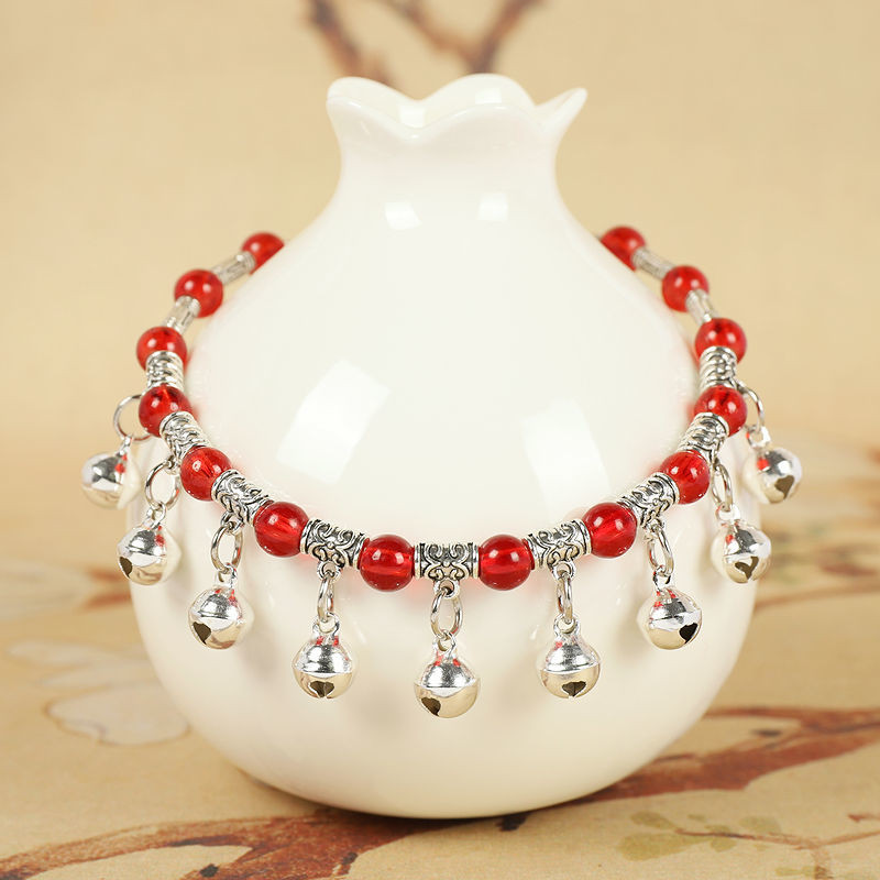 ✨✨Nền Tảng Bán Chạy Vòng Chân Nhảy Múa Với Chuông Cô Gái Khiêu Vũ Công Chúa Ngọt Ngào Sang Trọng Retro Phong Cách Dân Tộc Tây Tạng Bạc Tay Chân Dây Xích 25.5.18