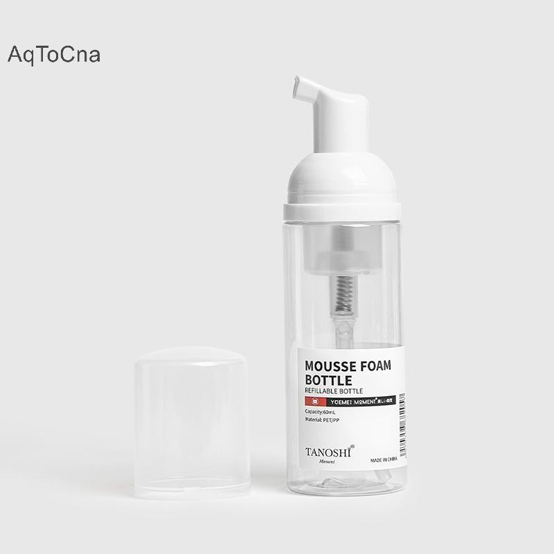 Aqtocna Bọt Bơm Chai Du Lịch Tạo Bọt Hộp Đựng Xà Phòng Tay Sữa Rửa Mặt Dầu Gội Mousse Hộp Bơm Có Thể Đổ Lại HGVN
