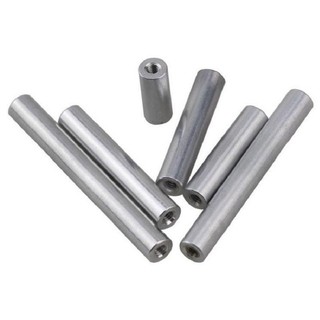 Đai ốc dài M5 Cột kết nối cột nhôm tròn Cột Hợp kim nhôm Cột trên cùng Cột hai đầu kéo dài ren trong kép
