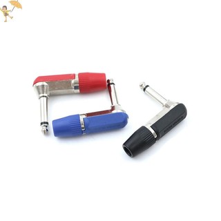 [Gou] 1 / 4 '' 6.35mm 2 Cực Mono Nam Jack Góc Phải Guitar Cắm Adapter Kết Nối VN