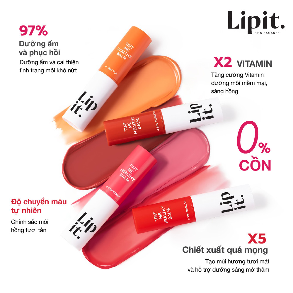 Ảnh Son Dưỡng Môi Có Màu Lip It Tint Me Healthy Balm Hạn Chế Môi Khô, Làm Đều Màu Môi 3g 4