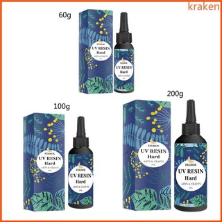 Kra UV Resin - 100g Pha Lê Trong Suốt Loại Cứng Keo UV Chữa Cho DIY Trang Sức Làm Thủ Công Trang Trí