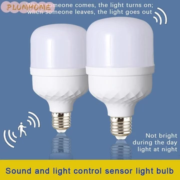Cảm biến bóng đèn cảm ứng bật / tắt tự động PLUMHOME Bóng đèn LED cảm biến chuyển động tự động Bóng đèn LED Bóng đèn kích hoạt bằng giọng nói thông minh 220V Đèn tiết kiệm năng lượng {vn}