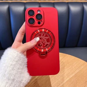 Giá đỡ con quay hồi chuyển PC mờ sang trọng cho iPhone16 15 14 13 12 11 Pro MAX IXS MAX XR XS 7 8 Plus Bảo vệ Camera chống sốc Vỏ cứng mờ
