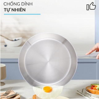 Chảo inox nguyên khối Haatz CIC6960, sâu lòng chống dính tự nhiên dùng cho mọi loại bếp
