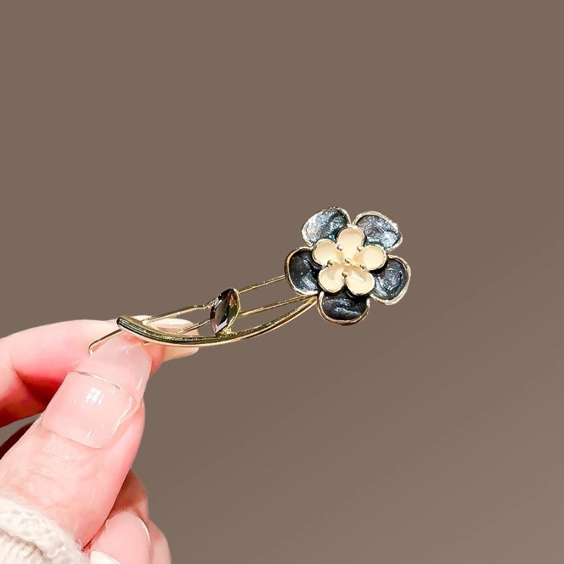 MAUROPOLI [Sẵn Sàng] Kẹp Tóc Hoa Tro Pháo Hoa Nữ Phong Cách Mới Bên Nổ Kẹp Tóc Gãy Phù Hợp Với Kẹp Tóc Tinh Tế Kẹp Tóc Ếch Khóa Kẹp