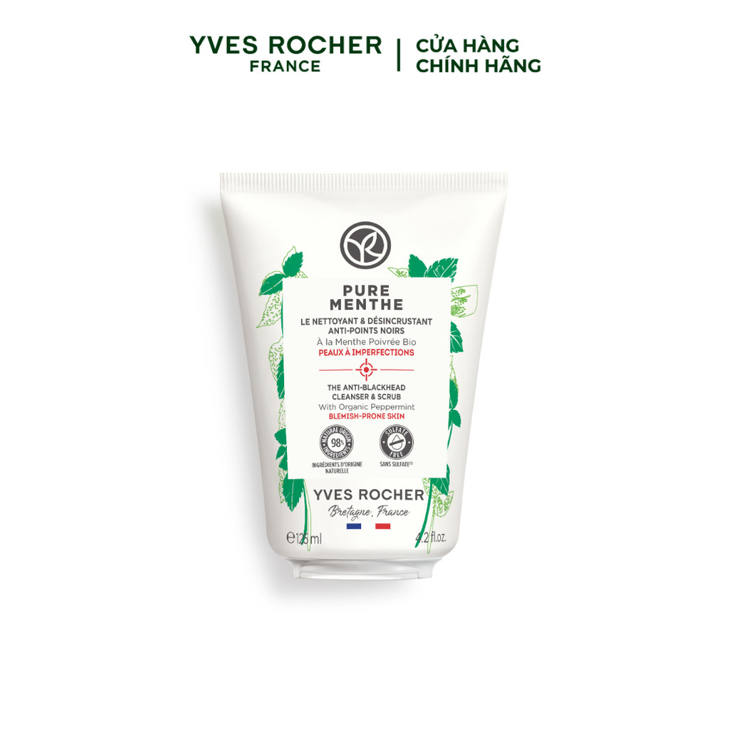 Ảnh Sữa rửa mặt tẩy tế bào chết & mụn đầu đen Pure Menthe The Anti-Blackhead Cleanser 1