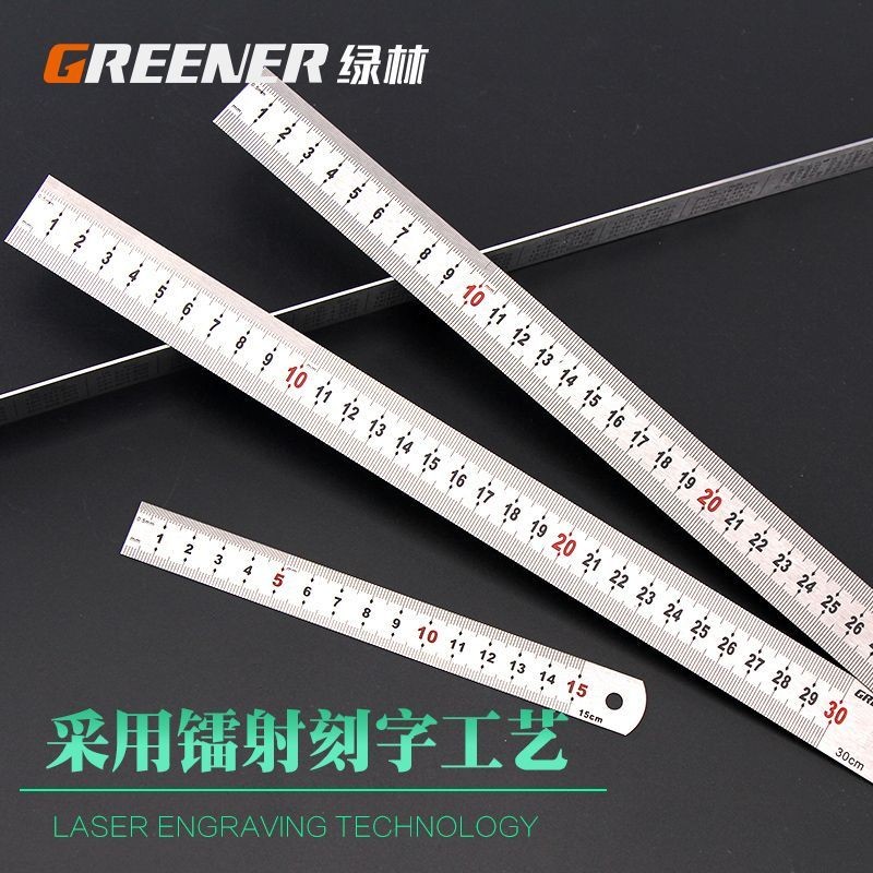 Thước thép dày 15/30/50cm, dài 1.5 mét, inox cứng, chia vạch rõ, độ chính xác cao