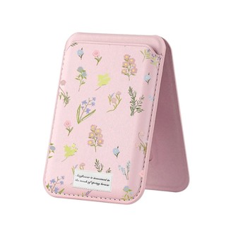 Ví họa tiết thực vật cho iPhone 16 15 14 13 12 pro Max 16Plus Giá đỡ điện thoại thẻ cho vỏ bỏ túi