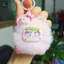 Mặt dây chuyền búp bê sang trọng dễ thương Móc khóa hoạt hình Xe sang trọng Móc khóa hợp thời trang Nữ Túi bé gái Trang trí Quà tặng Phụ kiện EMKK
