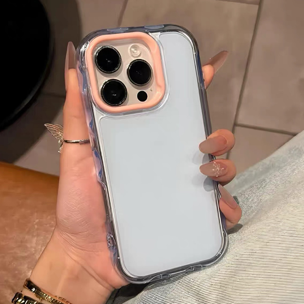 Ốp Điện Thoại Sóng Màu Kẹo Cho iPhone 17 Pro Max 16 Plus 15 14 13 12 11 Vỏ Bảo Vệ Chống Sốc