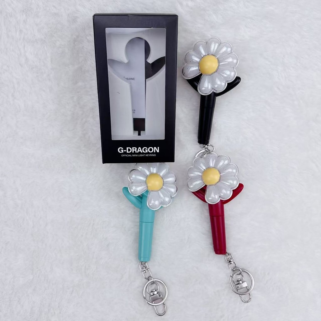 BIGBANG G-DRAGON Mini Light Keyring Little Daisy Lightstick Móc khóa