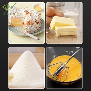 [ELOY] Máy đánh trứng bằng thép không gỉ 304 Máy đánh trứng bán tự động Máy trộn tay bằng tay Máy khuấy trứng tự xoay Phụ kiện nhà bếp Dụng cụ trứng VN