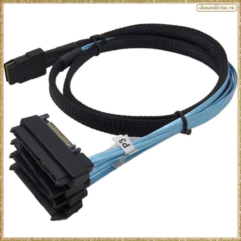 [K O G X] Mini Sas Sff-8087 đến 4 Sff-8482 Thẻ mảng máy chủ Cáp dữ liệu ổ cứng Cáp nguồn Sata