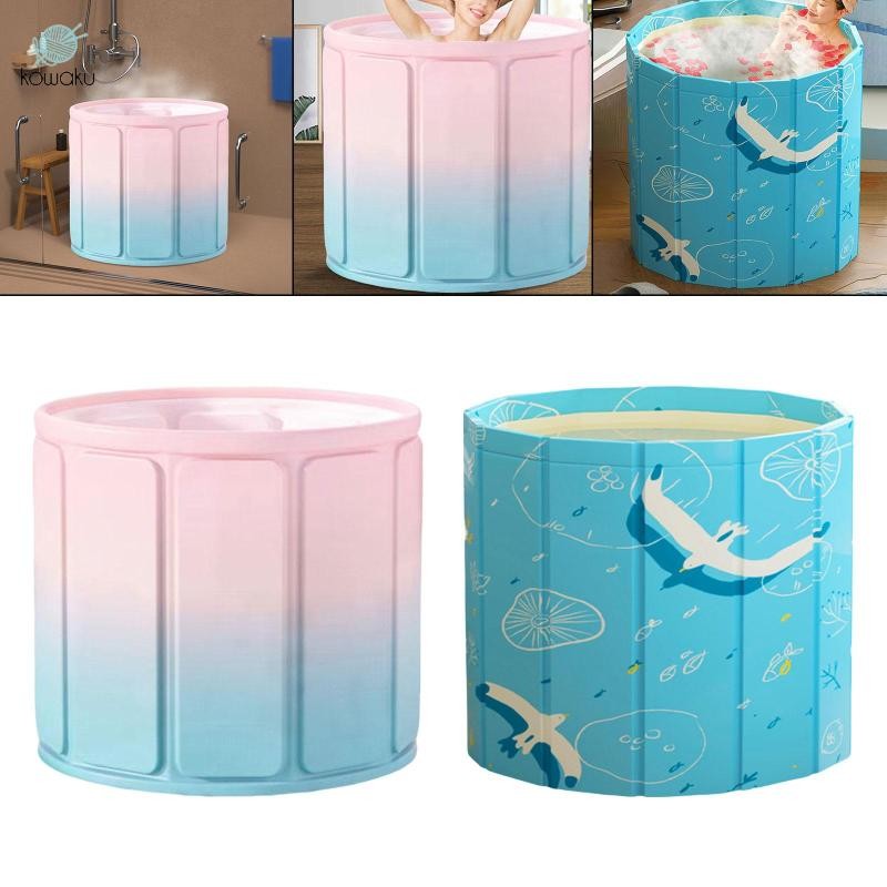 Bồn tắm PVC gập di động cắm trại/nhà ở, có đệm, dùng cho trẻ em và người lớn