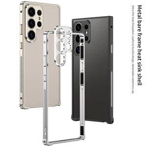 Samsung S26 S25 S24 S23 Khung Trần Kim Loại Mỏng Tản Nhiệt Hợp Kim Nhôm Ốp Lưng Bảo Vệ Camera