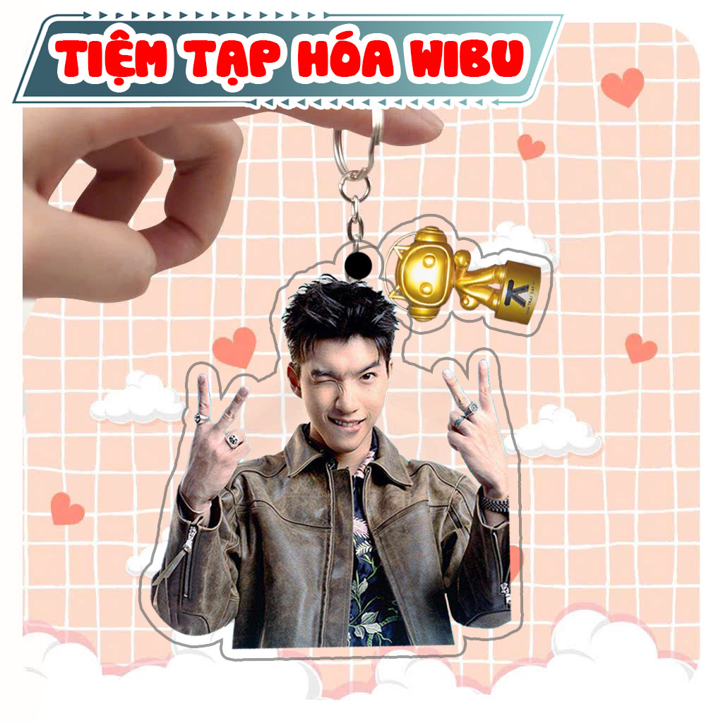 Móc Khoá Keychain Acrylic Hiếu Thứ Hai Quán Quân Anh Trai Say Hi Móc Khóa 2 Mảnh Hình Và Cúp Vàng Tiệm Tạp Hóa Wibu