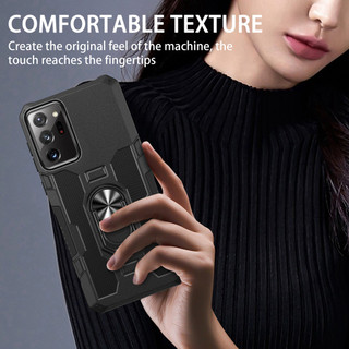 Dành Cho Samsung Note 20 Ultra Ốp điện thoại PC Cứng Lưng Mềm TPU Edge Bảo Vệ Camera Nhẫn Giá Đỡ Chân Đế Chống Sốc Mỏng Bao Da