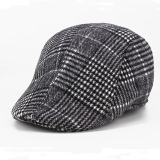 Mũ vịt caro RISEDOT phong cách newsboy ấm áp, phù hợp thu đông