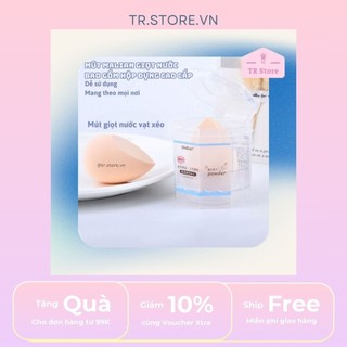 Mút tán nền Malian giọt nước bao gồm hộp đựng cao cấp