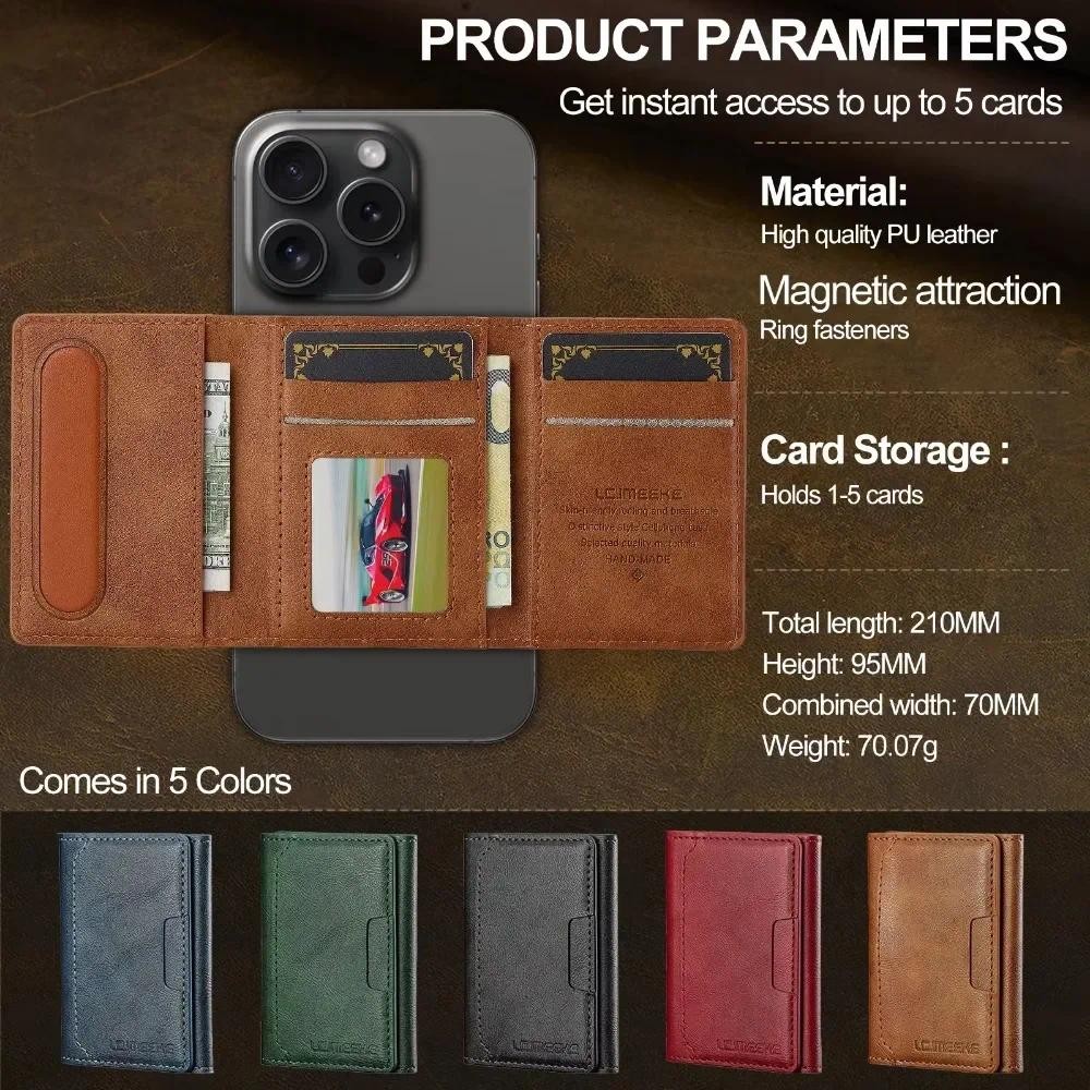 Ốp Ví Có Thể Tháo Rời Cho IPhone 16 Pro Max 15 14 Plus 13 12 11 XS XR X 7 8 SE 2022 2020 2024 Cho Vỏ Điện Thoại Da Từ Tính MagSafe Có Hộp Đựng Thẻ Lật Bảo Vệ Nam Nữ C