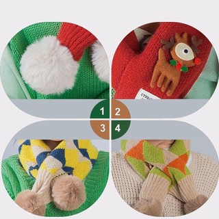 Jkdesign Nhiệt Cổ Ấm, Dày Chống Gió Bé Trai Bé Gái Đan Khăn, Ấm Cổ Chụp Dây Hoạt Hình Yếm Trượt Tuyết Khăn quàng Cổ Mùa Thu Đông