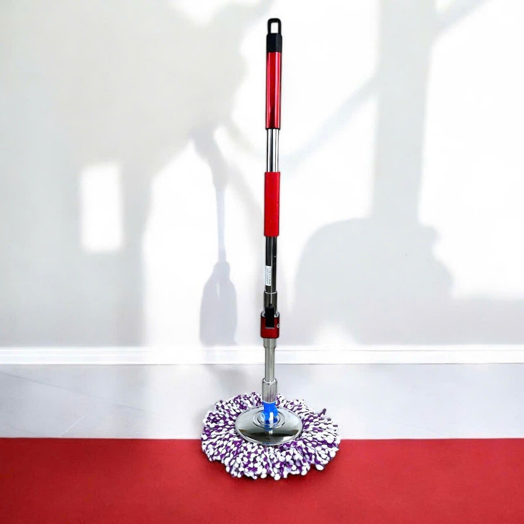 Cây Lau Nhà Mâm Inox Cao Cấp Vinh Nam Plastic Loại Gài Hoặc Vặn Kèm Bông Lau