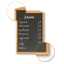 Bảng menu gỗ treo tường ALORA 61x90cm.