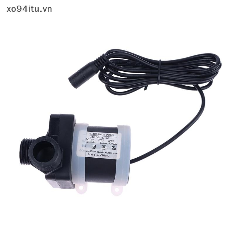 XOITU Máy Nước Nóng Tắm Sàn Sưởi Bơm Tăng Áp 12V 24V IP68 Im Lặng 4 Điểm Ren Không Chổi Than Động Cơ Năng Lượng Mặt Trời Máy Bơm Nước VN